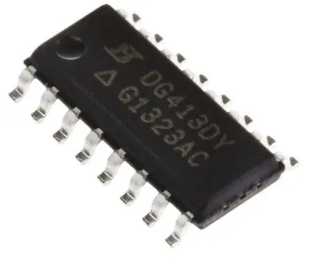 Produktfoto 1 von Vishay Analoger Schalter, 16-Pin 4, SOIC, CMOS, 44V- bipolar, 5 V- bipolar