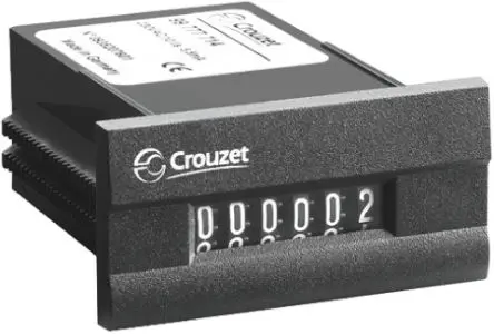 Produktfoto 1 von Crouzet CIM24 Zähler Zähler Mechanisch Keine Rückstellung 6-stellig 12V dc