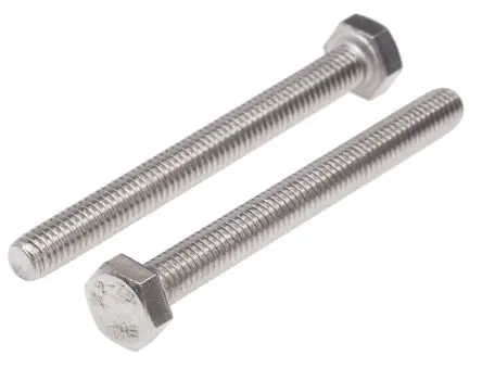 Produktfoto 1 von RS PRO M6 x 60 mm Sechskantschraube, Edelstahl glatt, DIN 933