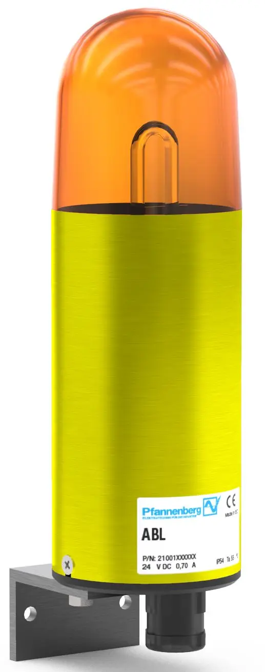 Produktfoto 1 von Pfannenberg Visual Signaling Devices ABL Xenon Signalturm Blink-Licht Orange, 230 V AC