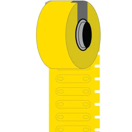 Brady Etikett B. 23 mm für BMP61, BMP71, M610, M611, M710 2500 Per Roll auf Gelb 5.2 mm Polyethylen