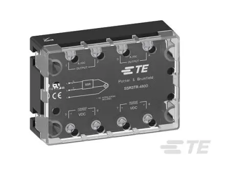 Produktfoto 1 von TE Connectivity SSR3 Panel Halbleiterrelais 3-phasig 480 V eff. 32V / 10 A