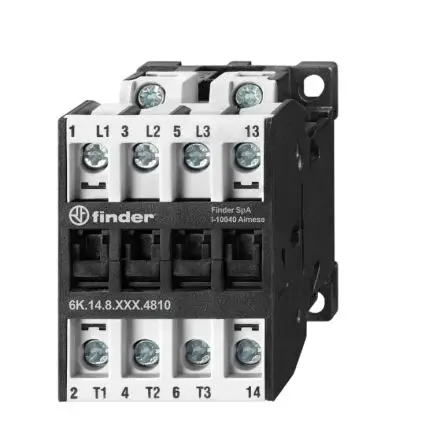 Produktfoto 1 von Finder 6K Schütz 110V-Spule, 4-polig, 400V ac / 18 A 110V 7.5 kW 4 Schließer