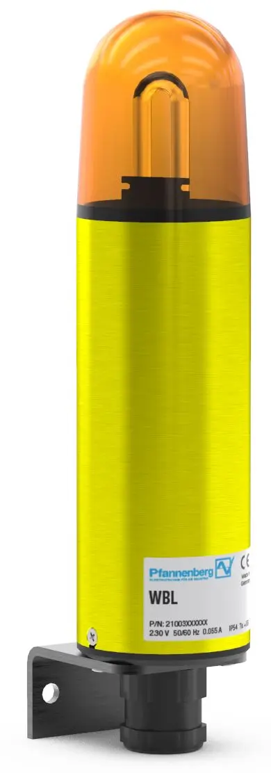 Produktfoto 1 von Pfannenberg Visual Signaling Devices WBL Xenon Signalturm Blink-Licht Orange, 230 V AC