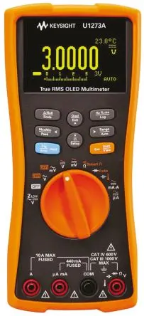 Produktfoto 1 von Keysight Technologies U1273A Tragbar Digital Multimeter Echteffektivwert, CAT III, CAT IV, DKD/DAkkS-kalibriert