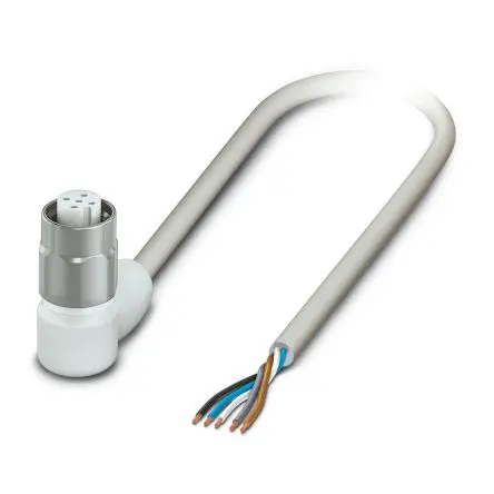 Produktfoto 1 von Phoenix Contact SAC-5P, 5-polig Sensor-Betätigungselementkabel, Rechtwinklig 5 / Nicht abgeschlossen Buchse, Länge 10 m