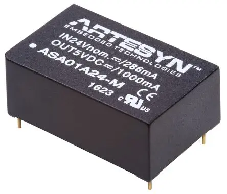 Artesyn / Advanced Energy ASA 6W-M DC/DC Konverter, 5V dc OUT 1 A Durchsteckmontage 36V dc 4 kV ac 5 W -40 °C 75 °C