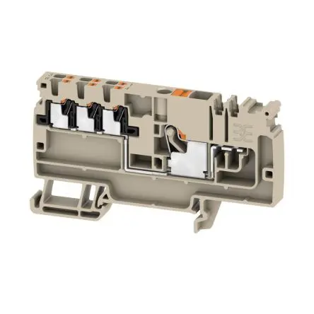 Produktfoto 1 von Weidmüller AAP Verteilereinheit 1 Dunkelbeige, 6mm² Einsteck-Anschluss ATEX, IECEx