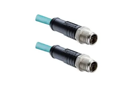Produktfoto 1 von Amphenol Industrial M, 8-polig Verbindungskabel, Gerade Stecker 8 / Gerade Stecker, Länge 1 m
