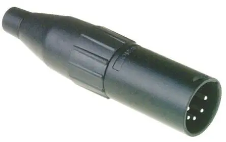 Produktfoto 1 von Amphenol Industrial Gerade 5-polig Kabel Stecker Silber Schwarz XLR-Steckverbinder, 133V ac