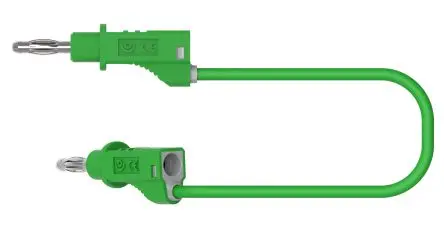 Electro PJP Stecker 12A Stecker / Stecker, Grün 100 cm, 30V ac/dc, 60 V ac/dc