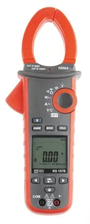 Produktfoto 1 von RS PRO 157B Stromzange Stromstärkenmesszange 999.9 A CAT IV, CAT III 999.9 V ac, 999.9 V dc, 100 kΩ,