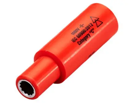 Produktfoto 1 von ITL Insulated Tools Ltd 1/4 in 12-Kant Steckschlüsseleinsatz SW 4 mm Vierkant VDE 1000V zugelassen x 65mm