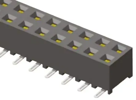 Produktfoto 1 von Samtec SMM Leiterplattenbuchse Gerade Oberfläche 40-polig / 2-reihig, Raster 2 mm Lot