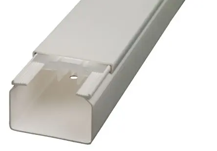 Produktfoto 1 von RS PRO Installationskanal nach VDE Weiß, 90 mm x 60mm Kunststoff, Länge 2m