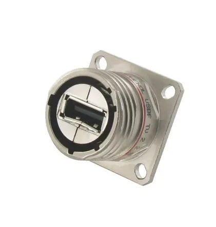 Amphenol Socapex, Gerade USBFTV USB-Steckverbinder Stecker USB Typ A 2, Panel USB 2.0 IP68
