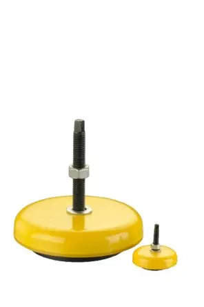 Produktfoto 1 von Nu-Tech Engineering Rund Gummipuffer, Gummifuß Bohrung 10 mm M10, Ø 80 mm x 25 mm / bis 170 kg