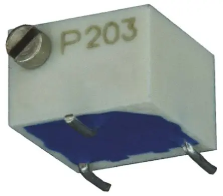 Produktfoto 1 von Bourns 3269 12-Gang Oberfläche Trimm-Potentiometer, Seitliche Einstellung, 10 kΩ, 10 %, 0.25 W, SMD Gull-Wing, L. 6.35