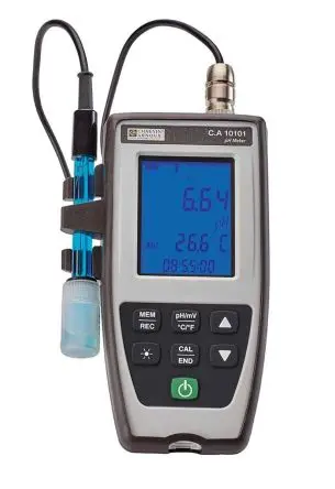 Produktfoto 1 von Chauvin Arnoux CA 10101 Batterie pH Messgerät, 0.01 pH, 16 pH max., 120 °C max, ISO-kalibriert