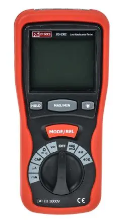 Produktfoto 1 von RS PRO DT-5302 Tragbar Digital Multimeter, CAT III, ISO-kalibriert