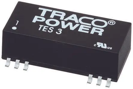 Produktfoto 1 von TRACOPOWER TES 3 DC/DC Konverter, 12V dc OUT 250 mA Oberfläche 36V dc 1.5 kV dc 3 W -40 °C 85 °C