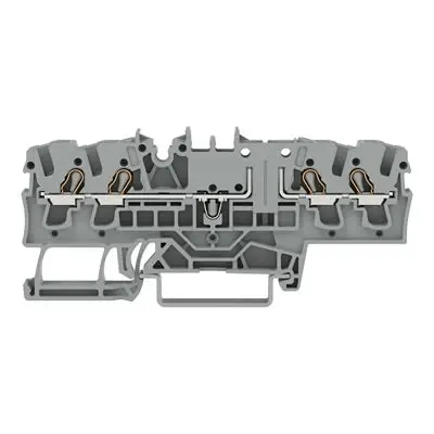 Produktfoto 1 von WAGO TOPJOB S Anschlussklemmenblock DIN-Schiene 1 Grau, 2.5mm², 300V Einsteck-Anschluss IECEx/ATEX/CSA