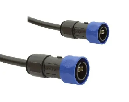 Produktfoto 1 von Bulgin SPE 4000 Ethernet-Kabel, 2 m, Schwarz, A SPE, Gerade Buchse Stecker, Polyurethan, Polyvinylchlorid