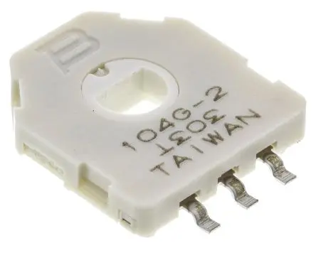 Bourns 3382 Oberfläche Drehen Potenziometer 100 kΩ 30 % / 0.05 W, Schaft-Ø 3.2 mm