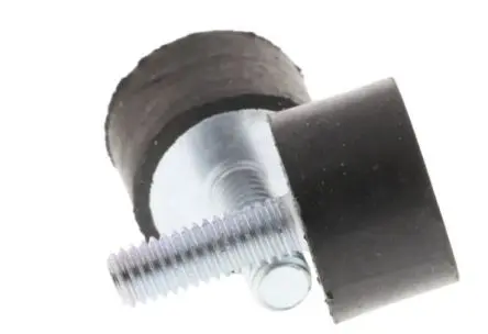 Produktfoto 1 von FIBET Naturgummi Rund Gummipuffer, Außengewinde-Puffer Bohrung 18 mm M6 45.4 kg, Ø 20 mm x 12 mm