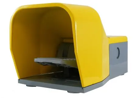 Produktfoto 1 von RS PRO Hohe Beanspruchung Fußschalter Sprungkontakt, 1 Schließer/1 Öffner Aluminium, 6A 400 V ac