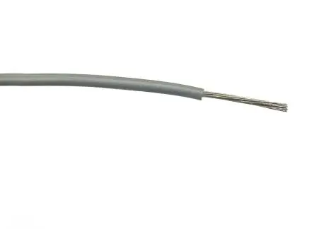 Produktfoto 1 von RS PRO Schaltdraht, 18 AWG 100 m Grau Ø 2.65 mm 32 Litzen Polyvinylchlorid