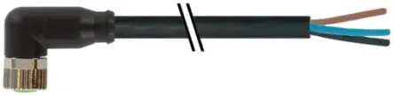 Produktfoto 1 von Murrelektronik Limited 7000, 3-polig Sensor-Betätigungselementkabel, Rechtwinklig Buchse / Freies Kabelende, Länge 2 m