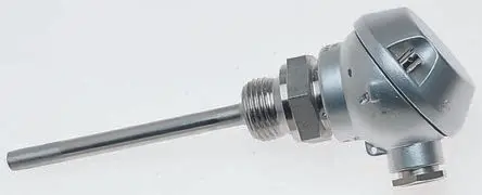 Jumo Pt100 Widerstandsthermometer Edelstahl Ø 6 mm 2 x 100 mm, -50 °C → 400 °C