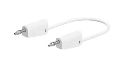 Produktfoto 1 von Staubli Messleitung 32A Stecker / Stecker, Weiß Polyvinylchlorid-isoliert 100 cm, 30V, 60 V