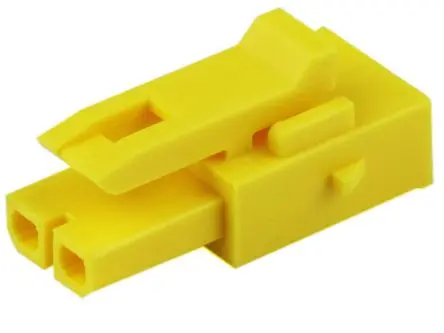Produktfoto 1 von Molex 21575 Leiterplattenleiste Vertikal, 2-polig / 1-reihig, Raster 3 mm Raster Frei hängend, Leistung, Kabel-Platine,