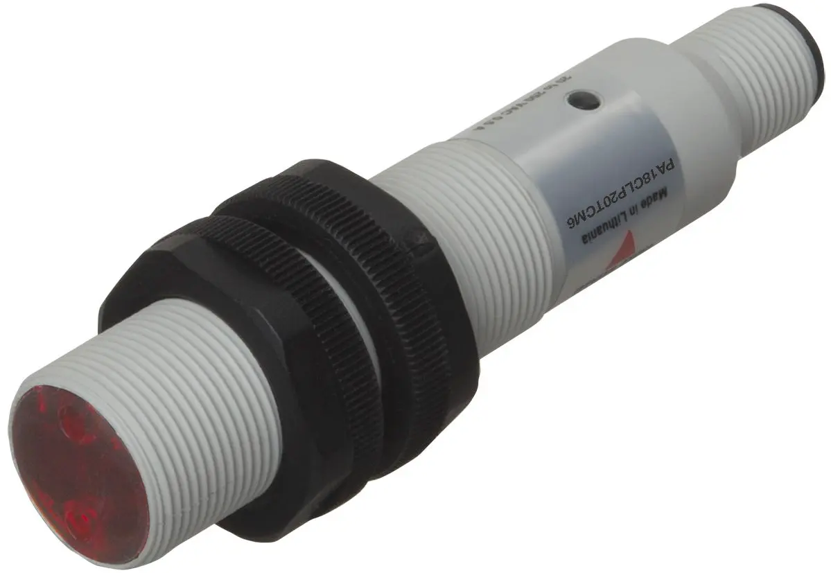 Produktfoto 1 von Carlo Gavazzi zylindrisch Optischer Sensor, Polarisiert retroreflektierend, Bereich 2000 mm, Zwei Draht Ausgang,