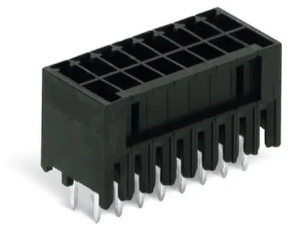 Produktfoto 1 von WAGO 713 Leiterplattenleiste Gerade, 6-polig / 2-reihig, Raster 5 mm Raster