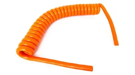 Produktfoto 1 von The Best Solution TBS TB28 FLEX Spiralkabel, 5-adrig Orange, Glänzend, 6 m, Polyurethan 70 °C