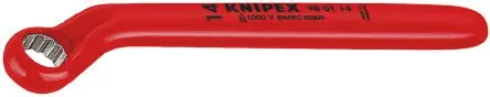 Produktfoto 1 von Knipex VDE 1000V zugelassen Ringschlüssel Ringschlüssel, Backenweite 8 mm, / Länge 155mm