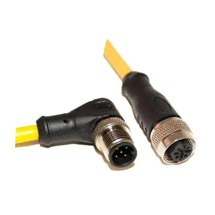 Produktfoto 1 von Mueller Electric C5BC06, 5-polig Sensor-Betätigungselementkabel, M12, Rechtwinklig Stecker 5 / M12, Gerade Buchse, Länge