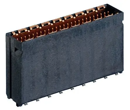 Produktfoto 1 von Fischer MicroSpeed Leiterplattenleiste Gerade, 50-polig / 2-reihig, Raster 1 mm Raster Oberfläche, Platine-Platine,