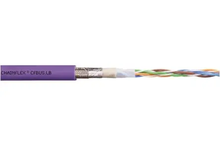 Produktfoto 1 von Igus Mehrkern-Hauptstromkabel, 2-adrig Roter Flieder, 100 m, Polyvinylchlorid 85 °C