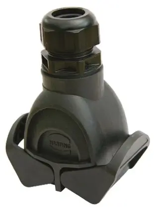 Produktfoto 1 von HARTING Han-Eco Gehäuse für robusten Stromversorgungsstecker 2 Hebel 2, Kabel 10B Kupplung, IP65