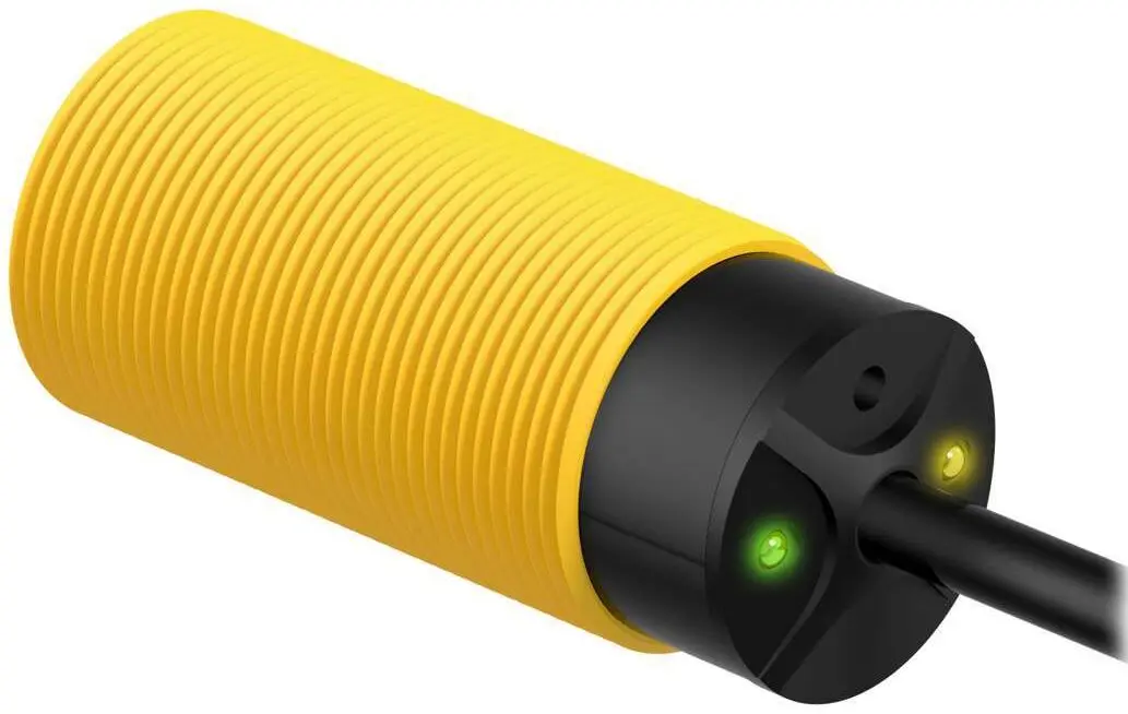 Produktfoto 1 von Banner zylindrisch Optischer Sensor, Infrarot-Bewegungsmelder, Bereich 60 m, NPN Ausgang, Anschlusskabel,