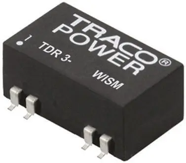Produktfoto 1 von TRACOPOWER TDR 3WISM DC/DC Konverter, 12V dc OUT 250 mA Oberfläche 75V dc 1.6 kV dc 3 W -40 °C 85 °C