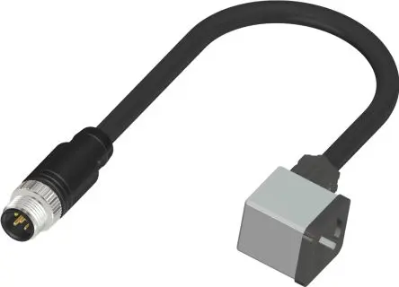 Produktfoto 1 von RS PRO CDM12S3A, 3-polig Sensor-Betätigungselementkabel, Gerade Stecker 3 / DIN 43650 Form A Stecker, Länge 2 m