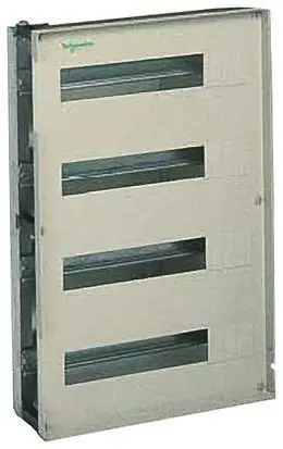 Produktfoto 1 von Schneider Electric PanelSeT Typ Gehäuse-Chassis 3-Einbaustellen 48-Module B. 400mm H. 500 mm L. 150 mm