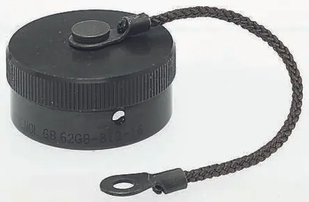 Produktfoto 1 von Amphenol Limited 812 Stecker Staubkappe aus Aluminium Größe 16 Zink-Kobalt-beschichtet / MIL-DTL-26482