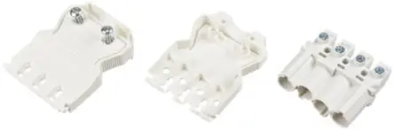 Produktfoto 1 von Wieland GST18i4 Beleuchtungssteckverbinder, Kabel Stecker, Anschluss, Schraubbefestigung 20A, Kontakte: 4 IP40, Weiß,