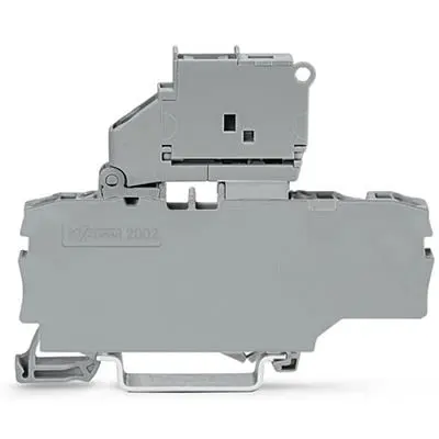 Produktfoto 1 von WAGO TOPJOB S Abgesicherter Anschlussklemmenblock 1 Grau, 2.5mm², 250V Einsteck-Anschluss Abgesichert IECEx/ATEX/CSA